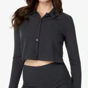 Madewell Eden Brushed Ribbed Long Sleeve Cardigan